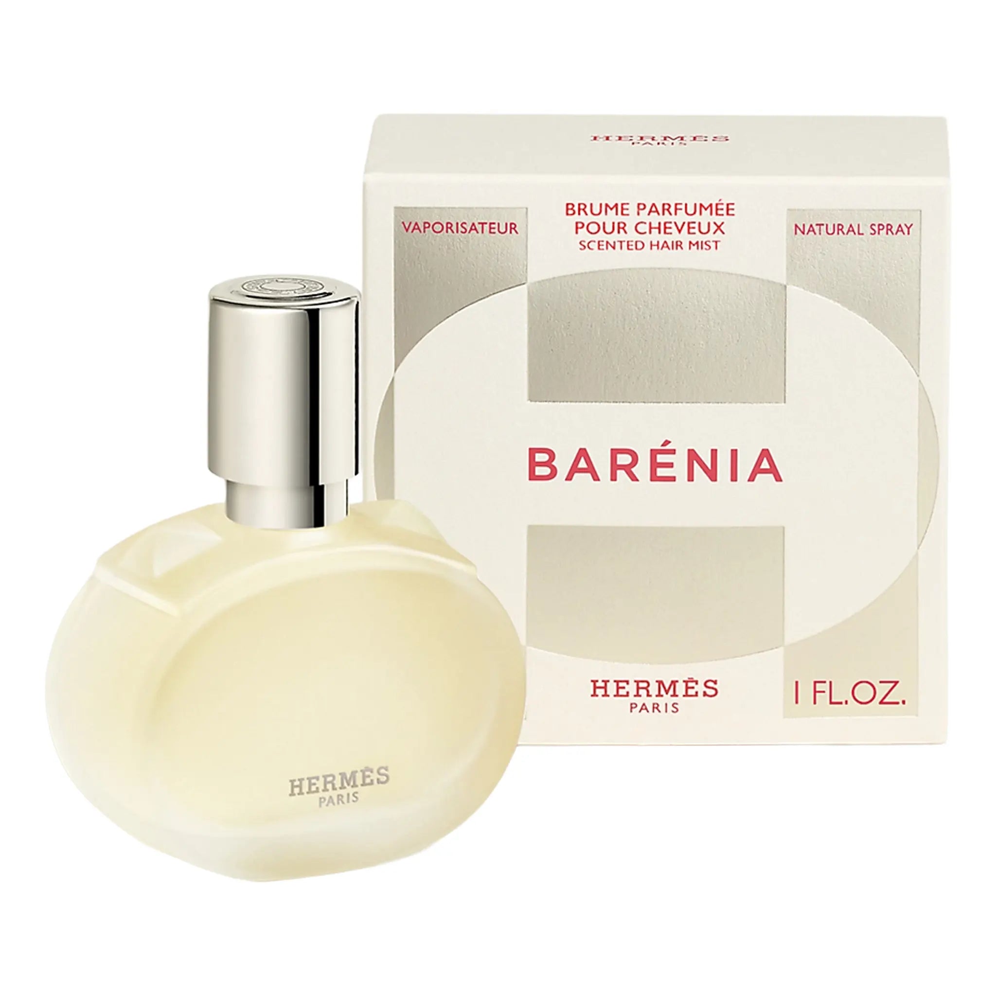 Front With Box View of Hermès Paris Barénia Perfumed hair mist V115954V0
